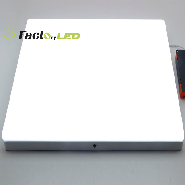 Super Bright Frameless Surface Square Indoor Ceiling Led Panel Light 24W