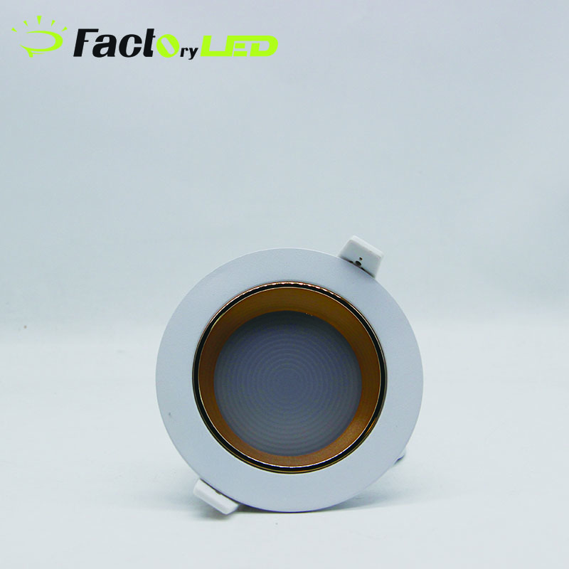 Modern Design Tri-Colour Dimmable LED Downlight7W 9W 15W 18W 24W 36W Ring Aluminum Lamp Body