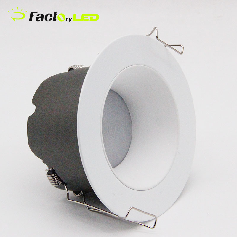 High Brightness Antiglare COB LED Commercial Downlight Modern Indoor Ceiling Recessed Design Adjustable for Hotels
