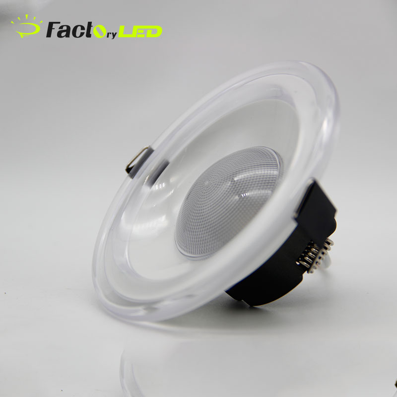 Acrylic Multi-color Dimmable Round Spotlight Downlight Suitable for Bedroom And Living Room