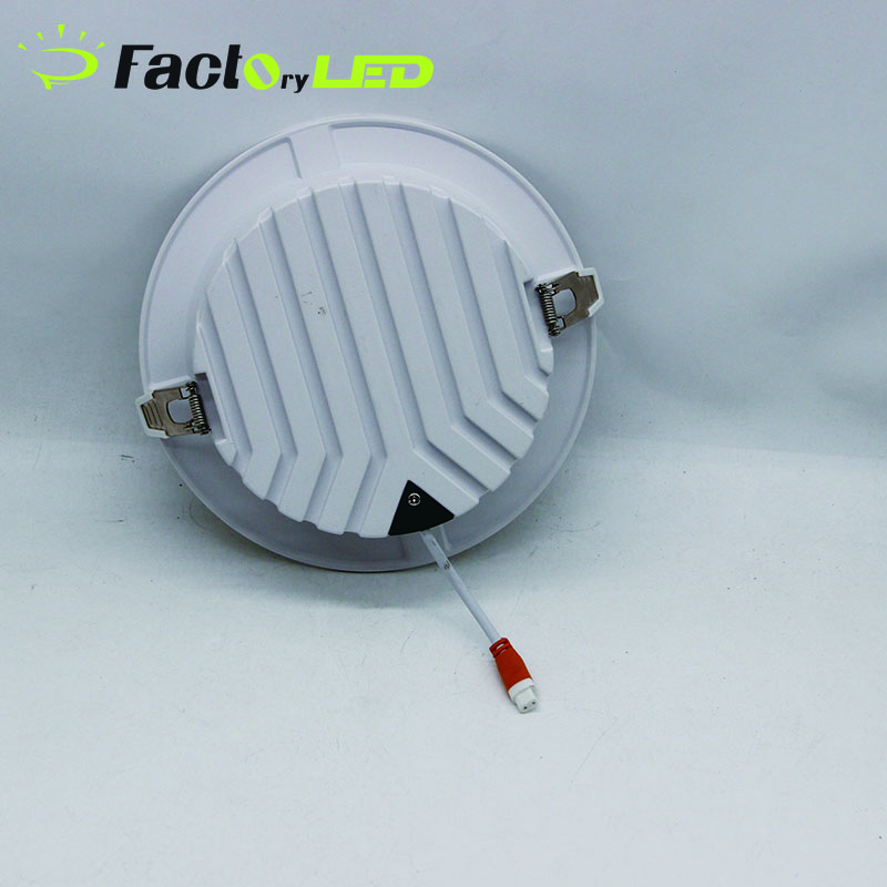 Modern Design Tri-Colour Dimmable LED Downlight7W 9W 15W 18W 24W 36W Ring Aluminum Lamp Body