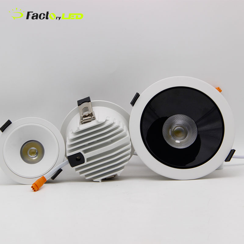 High Quality Commercial Project Ceiling Anti-Glare Spot Light Aluminium LED COB Spotlight 7W Recessed Led COB Downlight
