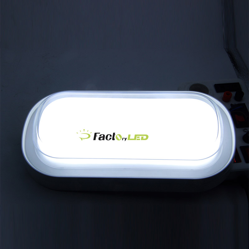 Oval Round Moisture Water Proof Led Ceiling Lamp 30W Three Color Temperature Changeable Wall Lamp