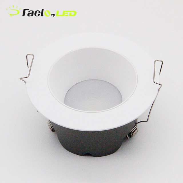 High Brightness Antiglare COB LED Commercial Downlight Modern Indoor Ceiling Recessed Design Adjustable for Hotels