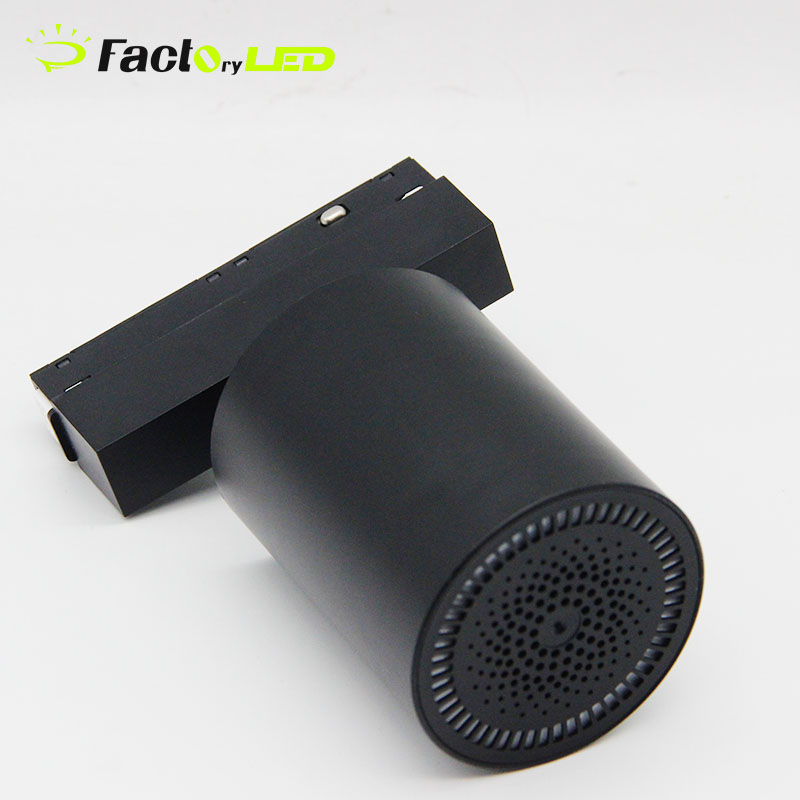 Smart Wireless 10W High Quality Track Light Speaker 48V Powered With Built-in Bluetooth 5.4 And HD Audio for Home Theater