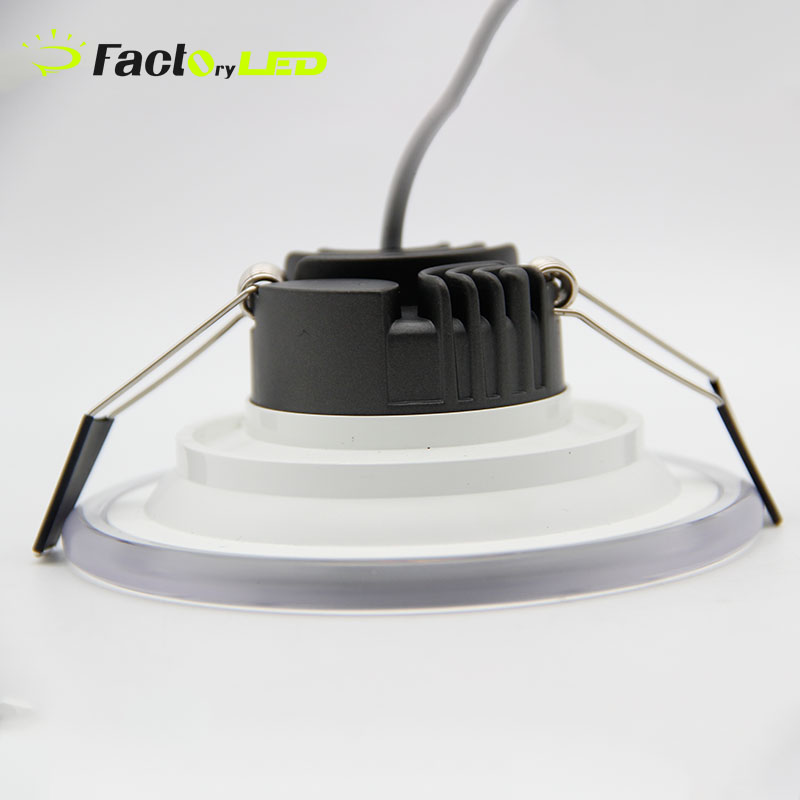 Acrylic Multi-color Dimmable Round Spotlight Downlight Suitable for Bedroom And Living Room
