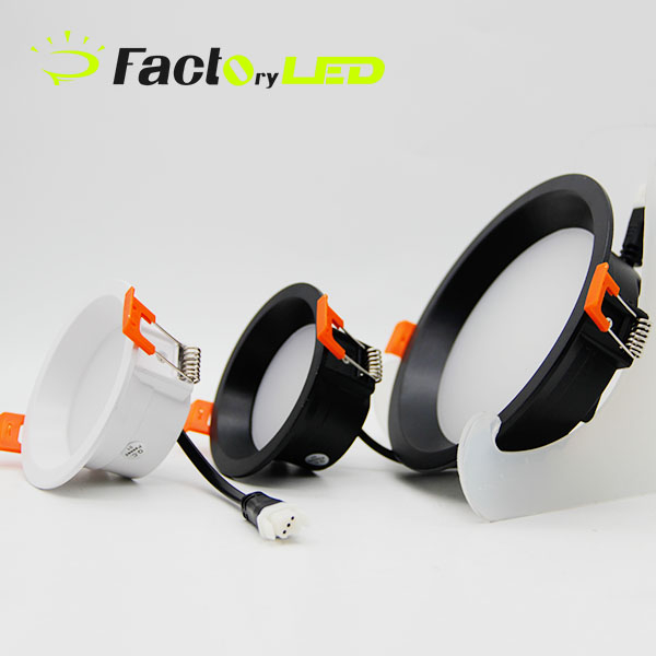 Factory Outlet LED Embedded One-piece Die-cast Aluminum Ceiling Light Downlight Spotlight for Indoor Lighting