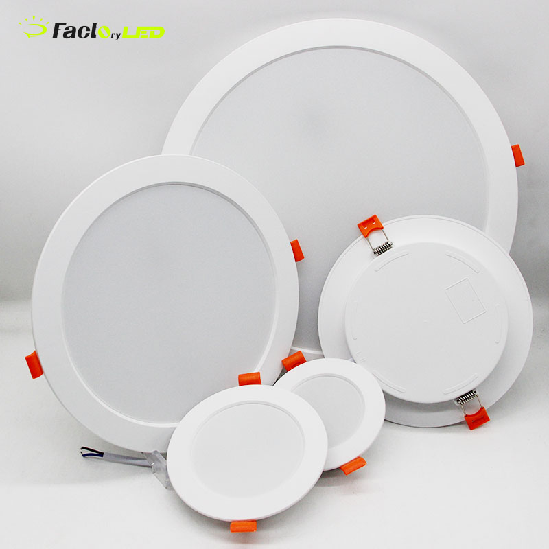 2025 New Product Panel Light Recessed 6W 9W 18W 24W 36W DOB Led Light Indoor Use Office Factory Price