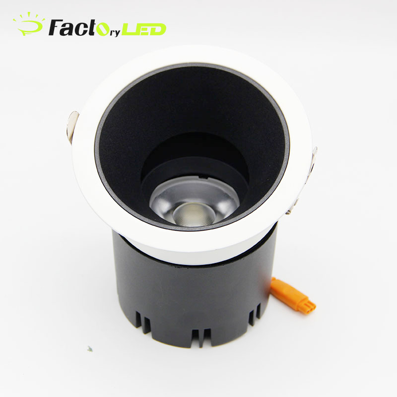 Factory Price Aluminum Recessed Spot Lamp Office Meeting Room 12W LED Commercial Down Light