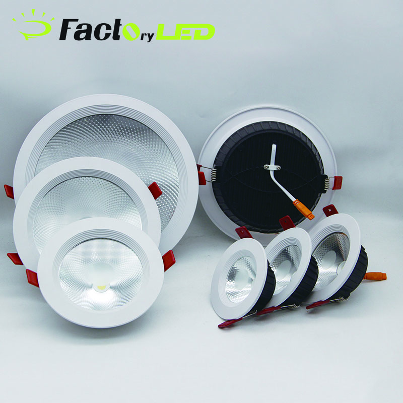 High Quality Customizable OEM ODM 5w 7w 12w 15w 18w 24w 36w Embedded Cob Led Downlight