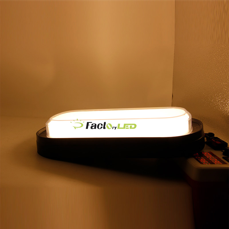 Oval Round Moisture Water Proof Led Ceiling Lamp 30W Three Color Temperature Changeable Wall Lamp