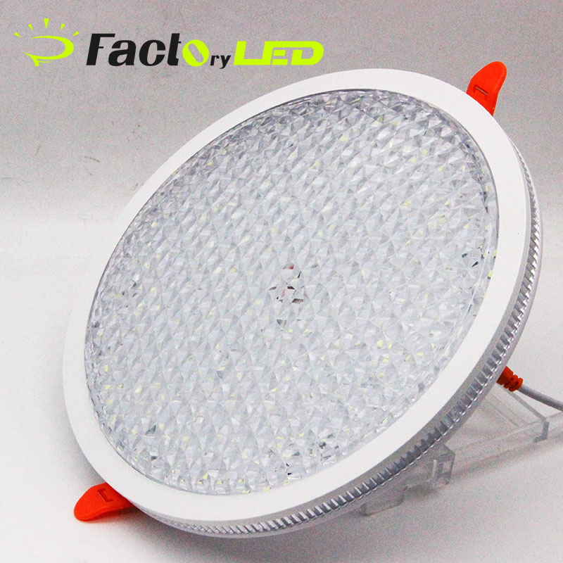OEM/ODM Commerical Indoor Lighting Round Aluminum PC ABS 18w 24w 36w Smd Recessed Led Frameless Downlight