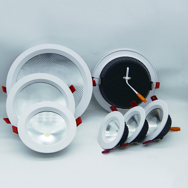 High Quality Customizable OEM ODM 5w 7w 12w 15w 18w 24w 36w Embedded Cob Led Downlight