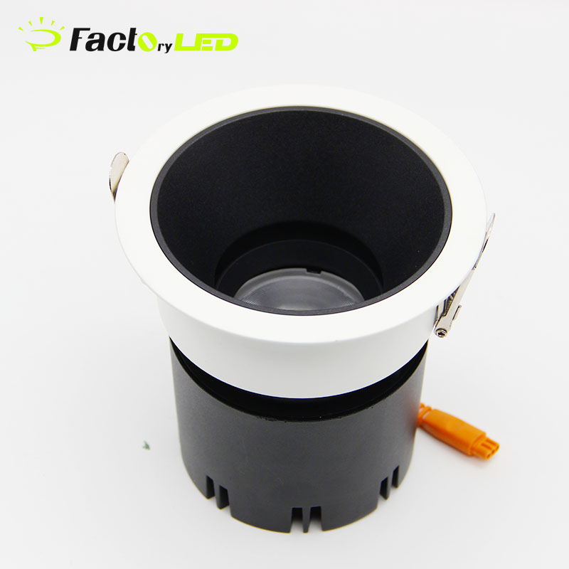 Factory Price Aluminum Recessed Spot Lamp Office Meeting Room 12W LED Commercial Down Light