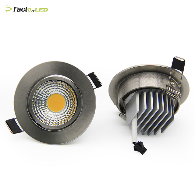 Commercial Black Spot LED Down Light Wall Washer Anti Glare COB Downlight IP20 Recessed Spotlight