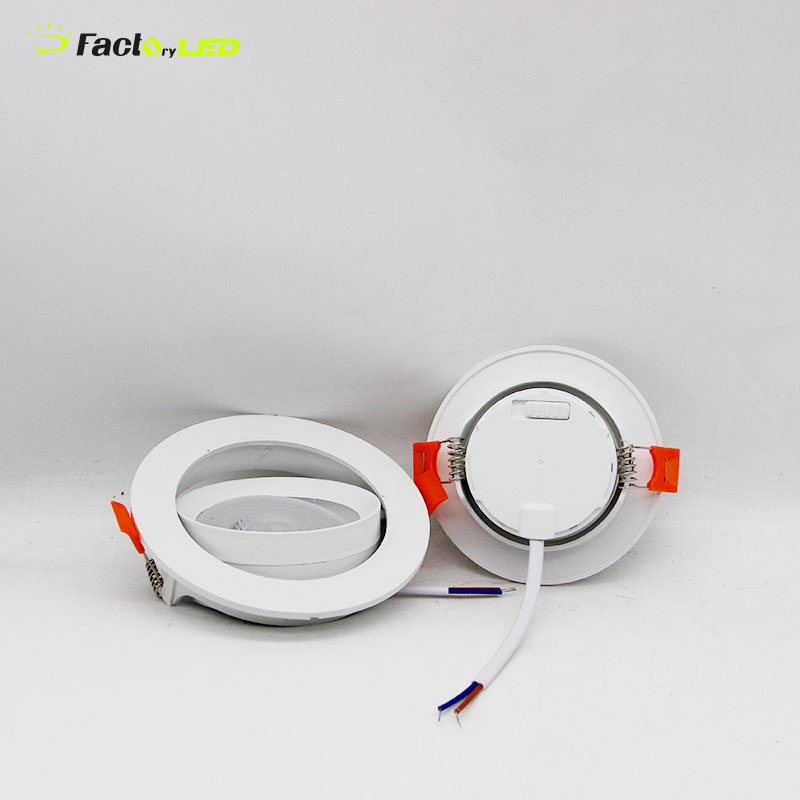 Modern Design LED Ceiling Spotlight 7W 3CCT Change Dial Switch High Lumen 3000K/4000K/6500K Light for Interiors