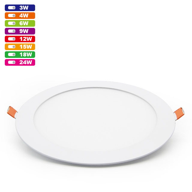 Ultra thin LED Panel Lights Recessed LED Ceiling Light 3w/6w/12w/18w/24w slim panel light