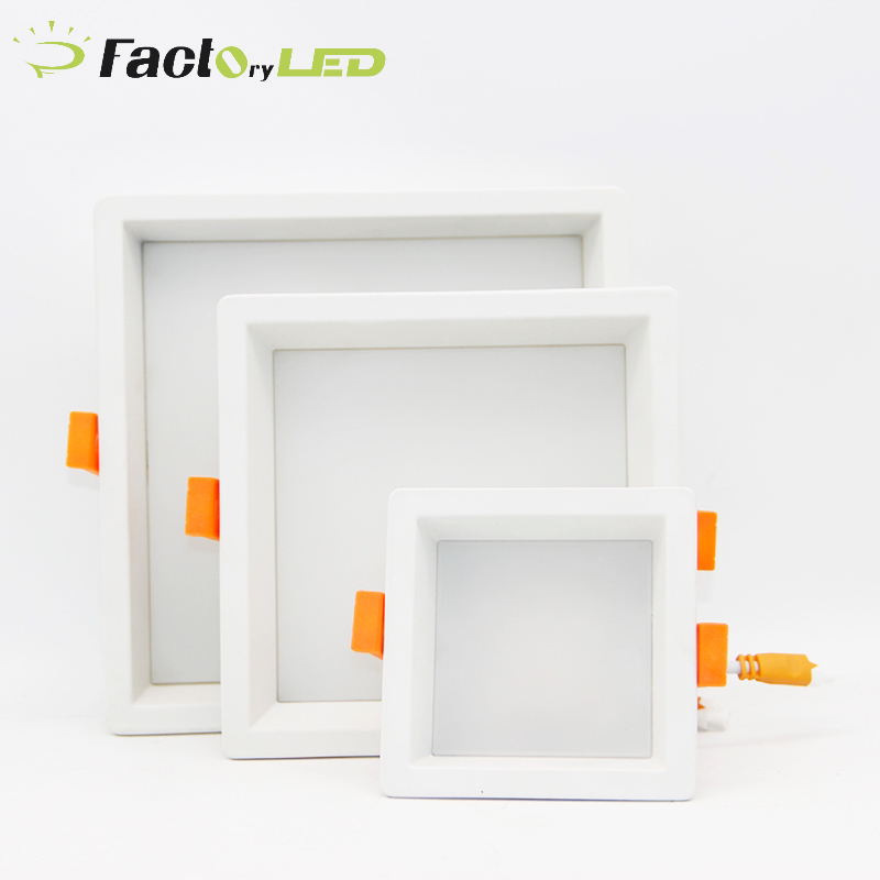 Indoor Lighting Recessed Mounted Hotel Office Mounted Light Skd Square Led Square Ceiling Panel Lights