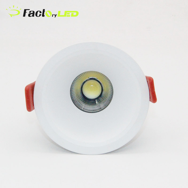 Residential Bedroom Cob Lighting Ceiling Light 7W 20W 12W Adjustable Recessed Dimmable Led Frame Colors Option Gypsum Downlight