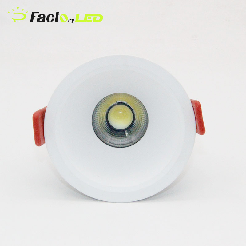 Residential Bedroom Cob Lighting Ceiling Light 7W 20W 12W Adjustable Recessed Dimmable Led Frame Colors Option Gypsum Downlight