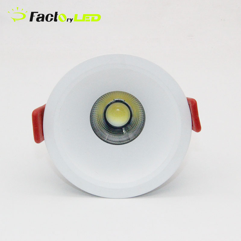 Residential Bedroom Cob Lighting Ceiling Light 7W 20W 12W Adjustable Recessed Dimmable Led Frame Colors Option Gypsum Downlight